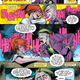 Barbara taunting the Joker by laughing at him.
